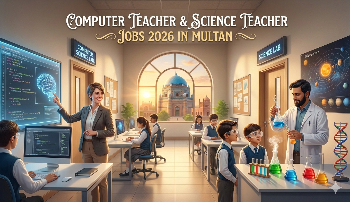 Computer Teacher & Science Teacher Jobs 2026 In Multan
